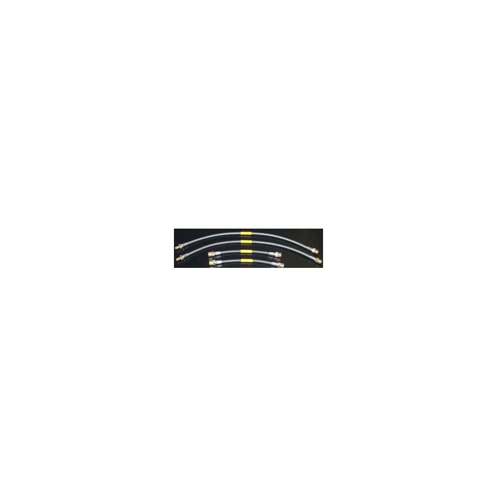 Precise Lines Stainless Steel Brake Hose Kit - 993, C4, 993 Turbo 95-98