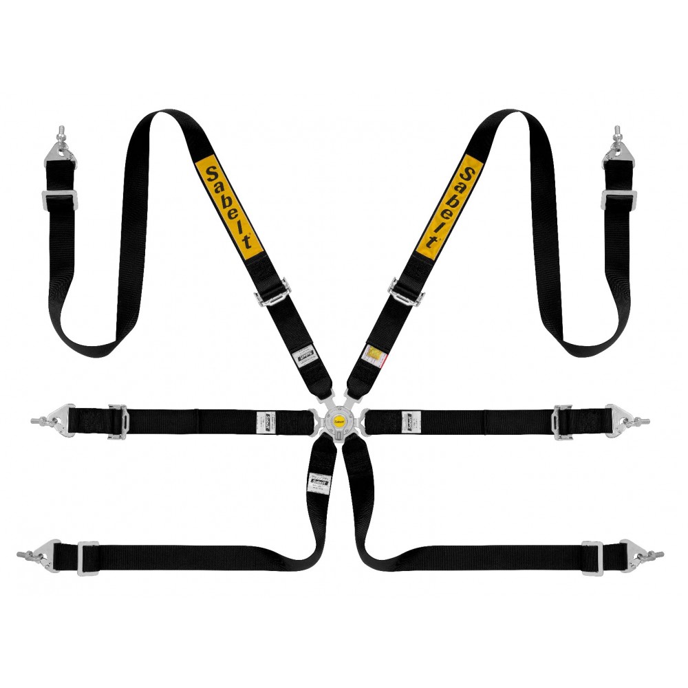 Sabelt STEEL SALOON RALLY 2" 6pt Pull-Up Harness